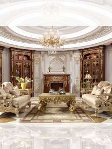 HD-2663 NEW SALA CLASICA 3 PZAS (SOFA, LOVE SEAT Y CHAIR)